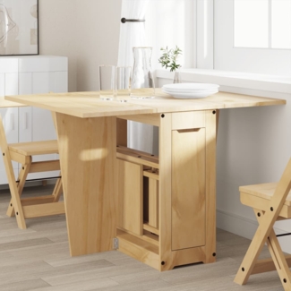 vidaXL Butterfly-Esstisch Klappbar Corona Wachsbraun Massivholz Kiefer 4013433