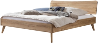 Hasena Lounge Caluso 160x210 Wildbuche natur, geölt - Fusshöhe 20 cm Massivholzbett