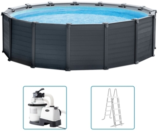 Intex Aufstellpool-Set Graphite Gray Panel 478x124 cm 3202944
