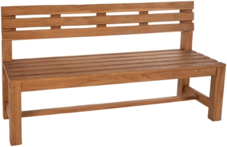 Gartenbank Teakbank CUGAD - Holz Teak 200x50x85 cm | Holzbank 200 Cm Gartenbank Sitzbank Mit Lehne Wetterfest Bank Garten Terrasse