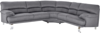 TRENDMANUFAKTUR Ecksofa Cecilia II, in italienischen Design, bequem, hoher Sitzkomfort, L-Form, extrabreite Armlehnen für noch mehr Sitzkomfort