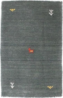 Morgenland Gabbeh Teppich - Softy - Agra - rechteckig - 120x70 - Grau