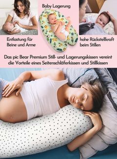 pic Bear Stillkissen PREMIUM 194 cm, Parisian Blau : Parisian Blau