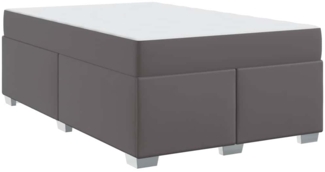 vidaXL Bettgestell Grau 120 x 190 cm Kunstleder 3399232