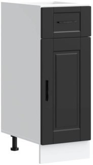 vidaXL Küchenunterschrank Porto Schwarz Holzwerkstoff 853938