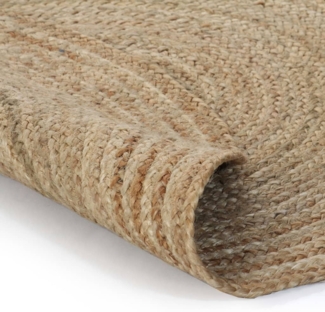 vidaXL Teppich Jute Geflochten 120 cm Rund 245337