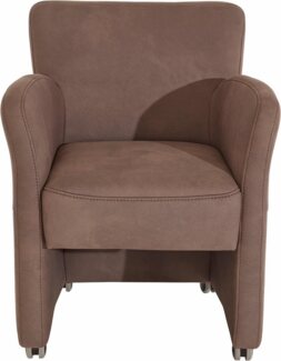 exxpo - sofa fashion Sessel Intenso, Loungesessel, modern, wahlweise in Leder oder Textil, hohe Bodenfreiheit, frei im Raum stellbar, hoher Sitzkomfort