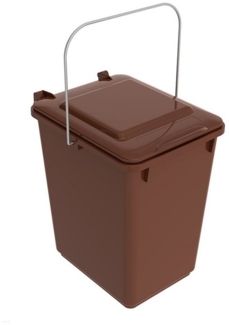 Abfallsammler H309xB205xT276mm 10l braun SULO ""