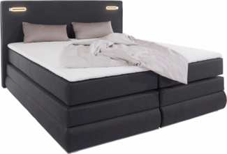 COLLECTION AB Boxspringbett Ninoni, inkl. Bettkasten, Topper und wahlweise mit LED-Beleuchtung
