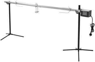 vidaXL Automatischer Grillspieß mit Motor Edelstahl 207×45×81 cm 44644