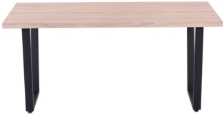 Tisch MDF Sonoma-Eiche-Dekor Stahl Schwarz 160x90