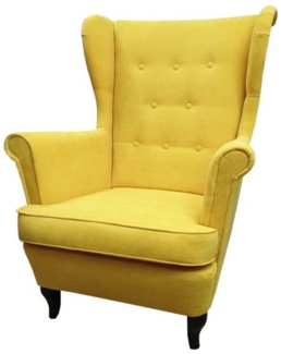 Sessel Ohrensessel Wohnzimmersessel ISABELLE ohne Hocker