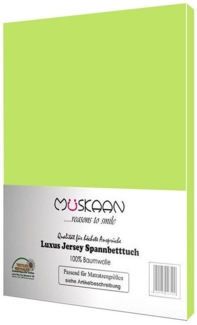 Müskaan Spannbettlaken Jersey Spannbettlaken, Baumwolle, (1 Stück), mit Gummizug
