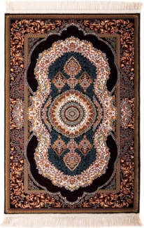 Morgenland Orientteppich - Dajana - rechteckig - 225 x 150 - Schwarz