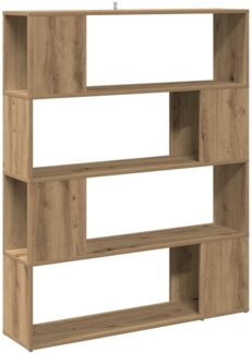 vidaXL Bücherregal/Raumteiler Artisan-Eiche 100x24x124,5 cm 856745