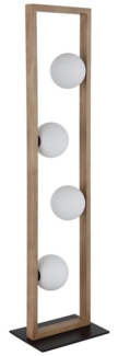 NOWA Stehlampe NANDA, ohne Leuchtmittel, Stehleuchte, Glaskugeln opal, Wohnzimmer, Schlafzimmer, Flur