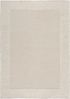 Kadima Design Exklusiver Wohnzimmerteppich "Calder", Wolle-Polyester-Mix, Farbe: Beige, 200x290 cm