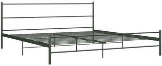 vidaXL Bettgestell Grau Metall 180×200 cm [284684]