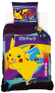 POKEMON JUEGO DE CARTAS Bettwäsche Pokémon Electric Bettwäsche Set 140x200 cm Mikrofaser, 100% Baumwolle