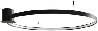 SOLLUX TH. 136 Deckenleuchte RIO schwarz 4000K L: 1180, B: 1100, H: 125, LED/70W
