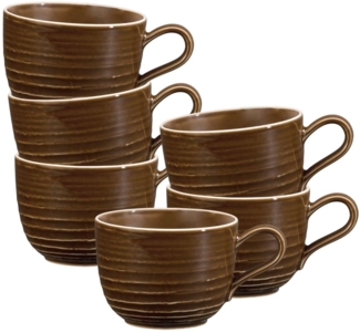 Seltmann Weiden Terra Kaffeetasse 260 ml erdbraun 6er Set