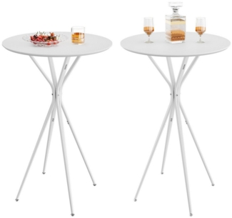 VASAGLE Bartisch Esstisch (2-St), Bartisch, Couchtisch, Küchentisch, Metallgestell, modern