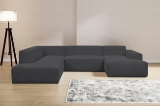 INOSIGN Wohnlandschaft Zeus U-Form, Curvy Trend Wohnlandschaft mit urbaner Optik auch in weichem Cord