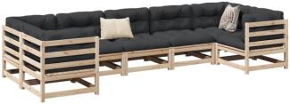 vidaXL 7-tlg. Garten-Sofagarnitur Massivholz Kiefer 3299614