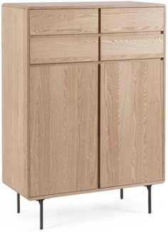 Highboard Widald aus Eschenholz, Natur