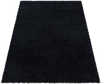 Shaggy Teppich SYDNEY BLACK 120 X 120cm Rund