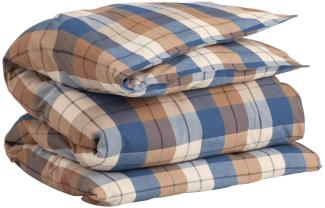 Gant Home Bettwäsche Flannel Check Single Duvet Deep Blue (155x220cm) 851027402-418