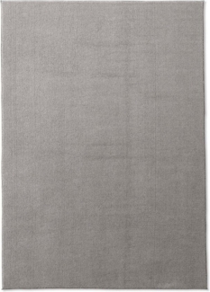 TaraCarpet Teppich TaraCarpet Kitten sehr weich und waschbar für Wohnzimmer Schlafzimmer, rechteckig, Höhe: 12 mm, Kurzflor Teppich uni einfarbig super soft weich waschbar grau 160x220