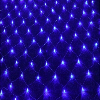 Rosnek LED-Lichternetz wasserdicht, 8 Beleuchtungsmodi, für Hochzeit Weihnachten Party Urlaub, LED Lichternetz, 1.5x1.5M/2x2M/3x2M/6x4M