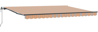 vidaXL Automatische Markise, Mehrfarbig Gestreift, 450 x 300 cm 3330933