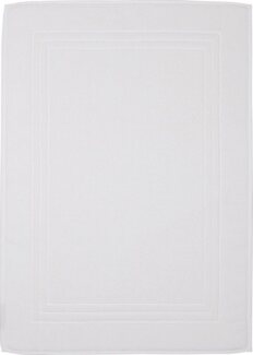 ROSS Duschmatte Unifond, Höhe 1 mm, fußbodenheizungsgeeignet, strapazierfähig, Baumwolle, rechteckig, Uni mit Bordüre, Badezimmerteppich, waschbar