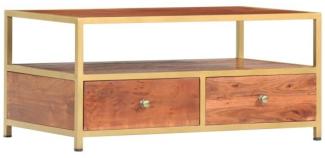 vidaXL Couchtisch 90 x 50 x 40 cm Massivholz Akazie 286187