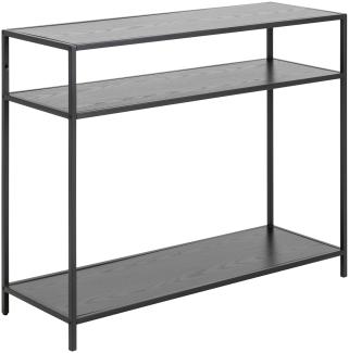 Konsolentisch >Carney< in Schwarz/matt aus Metall - 100x79x35cm (BxHxT)