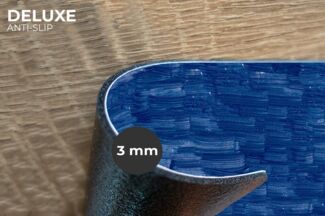 MuchoWow Platzset Fließend - Öl - Farbe - Texturen - Streifen - Blau, (6-St), Platzsets, Tischset, Abwaschbar, Tischsets, Platzdeckchen