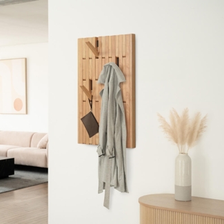 HOME DELUXE Garderobenpaneel QUEST Hellbraun - 55 x 4 x 105 cm