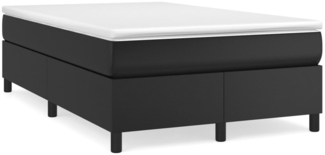 vidaXL Polsterbett mit Matratze Schwarz 120x200 cm Kunstleder, Härtegrad: H2 [3144596]
