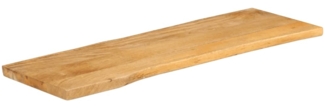 vidaXL Tischplatte mit Baumkante 140x40x3,8 cm Massivholz Mango 370735