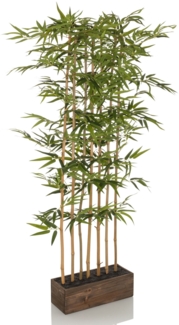 bümö plants Sichtschutz - Täuschend echter Bambus Wall, geruchloser Premium Raumtrenner für lebendiges Ambiente - authentische, künstliche Pflanzen als Deko für's Wohnzimmer, Büro & mehr, BUP-bambus-wand