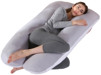 Coonoor Seitenschläferkissen U Form Seitenschläferkissen mit Bezug U Kissen Stillkissen, Körperkissen, Lagerungskissen, Kissen für Frauen und Seitenschläfer