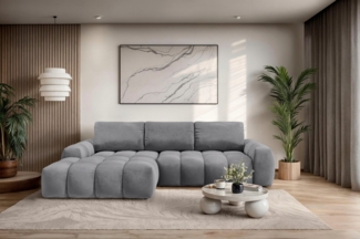 INOSIGN Ecksofa AZITA klein optionale Schlafsofa mit Bettkasten, B/T/H: 270/166,5/84cm, L-Form mit Wellenunterfederung, Bubble-Optik