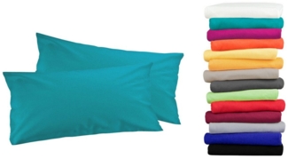 MOON Heimtextilien Kissenbezug / Seitenschläferkissenbezug 2er Pack MOON-Luxury Linon 100% Baumwolle, Linon