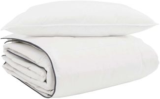 vidaXL Winterbettdecke mit Kissen 2 pcs Weiß Daunenfeder 3376152