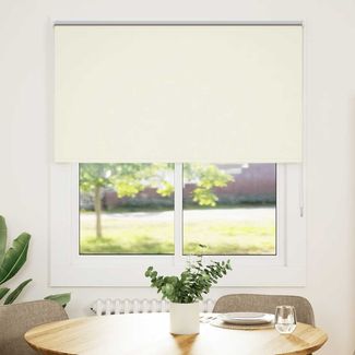 Verdunkelungsrollo, Verdunkelungsvorhänge Cremeweiß 130x130cm Stoffbreite 126,6cm