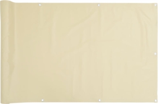 vidaXL Balkon-Sichtschutz Creme 1000x90 cm PVC 4005450
