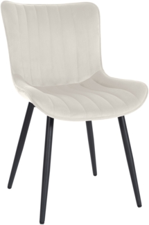 CLP Stuhl Largo,creme Samt