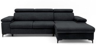 NEXT COLLECTION Ecksofa Ecke mit verstellbaren Kopfteilen MAVIC, B:260/H,95/T:177cm, Einfache Form, Schlaffunktion, Bettzeugbehälter